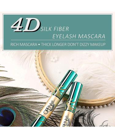 GECOMO Black Volume and Length Mascara - 4D Silk Fiber Lash, Waterproof, No Smudging, Thick & Black - Best Mascara for Women | 1PCS - Buy Online on GoSupps.com