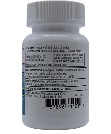 GeriCare Mucus Relief Caplets - Relieve Chest Congestion & Thin Mucus (100 Count) - Fast International Shipping - Buy Online on GoSupps.com