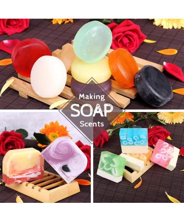 DecorRom Soap Fragrance Oil - 12 Liquid Soap Scents Set for Bath Bomb Making Soap Making Supplies - Concentrated Food Grade Soap Flavour Bath Bomb Scents for Cosmetic Crafts - 10ml/0.35oz Each - Buy Online on GoSupps.com