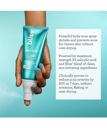 Bliss Clear Genius Kit: Face Wash, Toner, Serum, Acne Spot Treatment, Body Spray & Liquid Peel - Buy Online on GoSupps.com