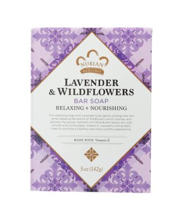 Nubian Heritage Bar Soap Lavender And Wildflowers - 5 oz