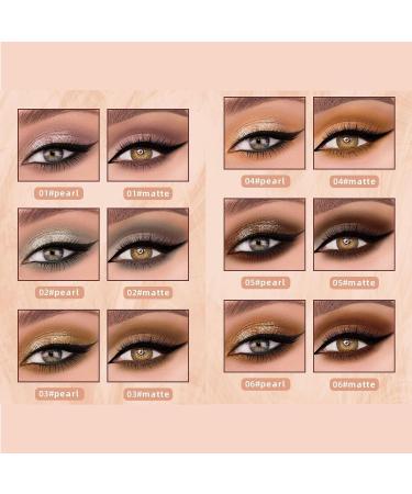 Eoixuqba Liquid Eyeshadow 6 Piece Double Sided Long Lasting WaterproofWomen Eye Makeup Eyeshadow For Beginners Girls Dating Party Work Social Occasions Special Occasions - Buy Online on GoSupps.com