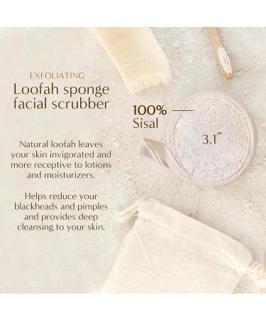 19pcs Black Luxury Bamboo Face Pads Skincare Kit with Konjac Sponge, Headband & Loofah | Reusable & Eco-Friendly | Gifts for Women - Buy Online on GoSupps.com