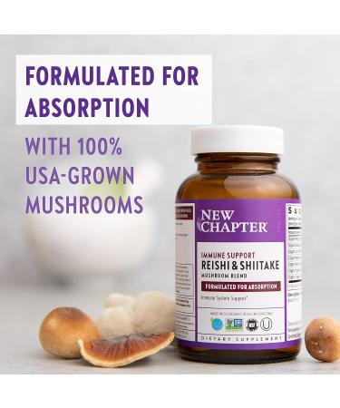 New Chapter LifeShield Immune Support Capsules - Organic Reishi Mushroom, Vegan & Non-GMO - 120 Count - Buy Online on GoSupps.com