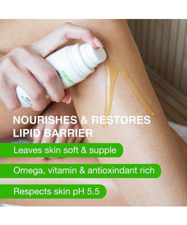 Organic Dry Body Oil for Shower & Bath | Moisturizing Jojoba Baobab Vanilla Orange Lavender | Best for All Skin Types - Women Men & Teens - Buy Online on GoSupps.com