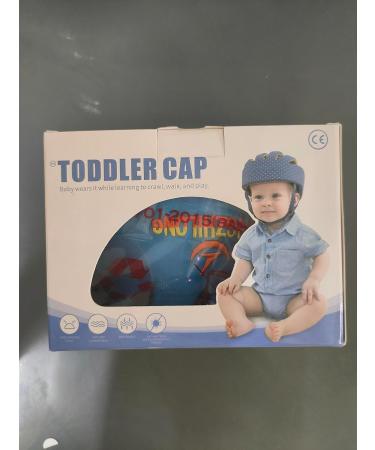 IULONEE Baby Helmet Toddler Protective Hat - Adjustable Safety Headgear for Infants - Cotton Material - Blue - Buy Online on GoSupps.com