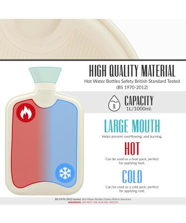 Disney Stitch Hot Water Bottle with Fleece Cover - 1.7/2L Rubber Hot Water Bag - Cozy Women's Gift (Red Minnie) - Buy Online on GoSupps.com