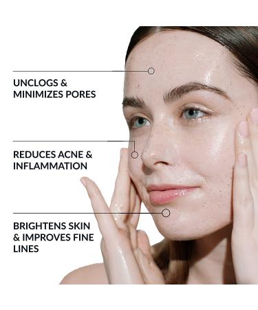 AHA/BHA Exfoliating Face Wash - 10% Glycolic Acid & Salicylic Acid Cleanser for Anti-Aging, Acne, and Wrinkle Reduction - Vegan & Cruelty-Free - 4 oz - Buy Online on GoSupps.com