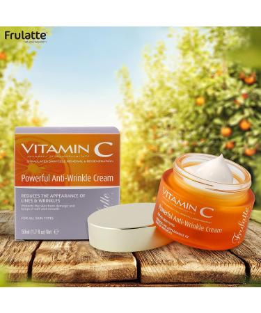 Frulatte Vitamin C Anti Wrinkle Cream - 1.7 fl. Oz - All Skin Types - Buy Online on GoSupps.com