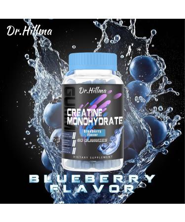 Buy Creatine Monohydrate Gummies - Enhanced Absorption with AstraGin Muscle Growth & Recovery Blueberry Flavor | 60 Count - Buy Online on GoSupps.com