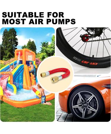 Truein 32-Piece Bicycle Valve Adapter Set - DV SV AV Adapters & Inflatable Hose with Valve Caps & Sealing Rings | Universal French Valve Adapter for All Bicycle Pumps - International Shipping Available - Buy Online on GoSupps.com