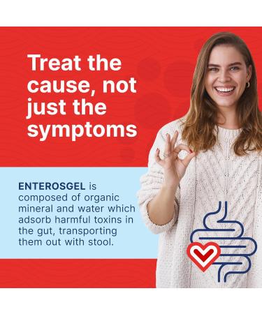 Enterosgel Tube 225g - IBS Treatment for Diarrhoea, Abdominal Pain, Bloating | Acute Diarrhoea Relief - Fast Acting Gel - Buy Online on GoSupps.com