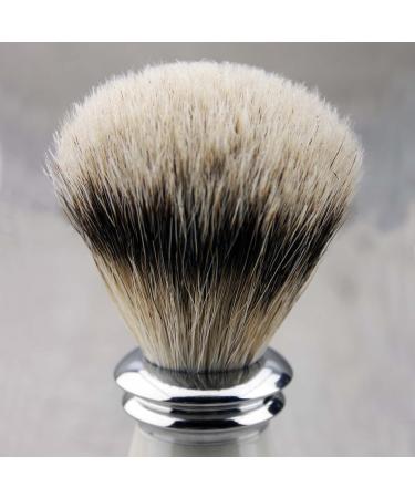 Ultimate 3 Edge Shaving Razor Set | Pure Silver Tip Badger Brush Stand & Alum Pencil - Perfect Men's Shaving Kit for a Superior Grooming Experience - Buy Online on GoSupps.com