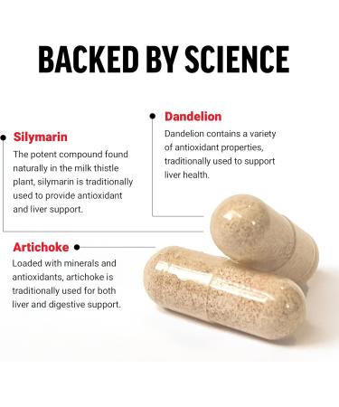 Force Factor Milk Thistle Liver Support Formula with Dandelion Root and Artichoke, 300mg Silymarin Milk Thistle Supplement for Liver Health and Liver Detox, 100 Vegetable Capsules - Buy Online on GoSupps.com