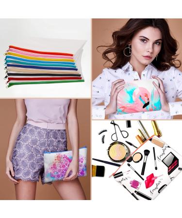 50 Piece Sublimation Blank Canvas Makeup Bags Bulk - DIY Heat Transfer Cosmetic Pouches with Zipper (Mixed Colors 7 x 4.3 Inch) - Buy Online on GoSupps.com