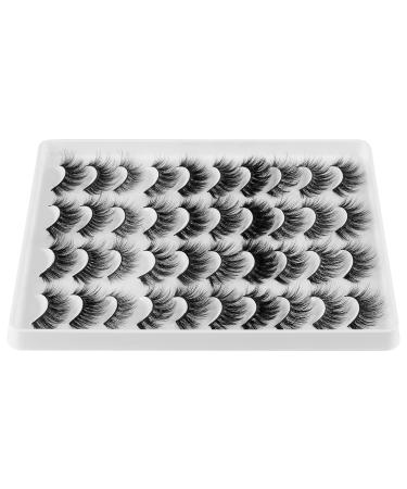 Jimire False Eyelashes - 20 Pairs in 10 Styles | Fluffy Volume Cat Eye Lashes (12-20mm) - Buy Online on GoSupps.com