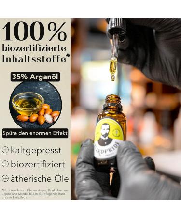 Beardpride Bio Bart l f r M nner | 100% Naturreines Bart l | Original Bart Oil aus dem Barbershop | Pflege l f r weichen Bart | 30 ml - Jetzt international versandfertig! - Buy Online on GoSupps.com