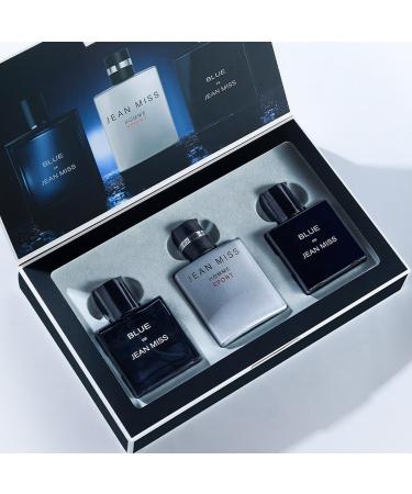 Gift Set Eau de Toilette Men's Perfume Long-lasting Fragrance of Men's perfume Reveals Charm 1oz*3 Spray (30ML*3 Perfume set for men) 1 Ounce (Pack of 1) Perfume set for men