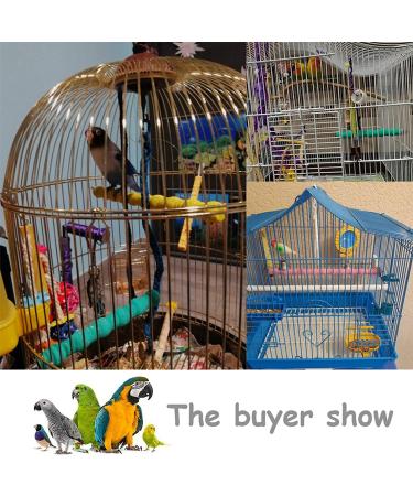 Kathson Bird Perch Stand Cage Accessories 3 Pack - Natural Wooden Paw Grinding Toy for Cockatiels, Cockatoo, Conure, Parakeet - Chew Toy with Rough-Surfaced Design (Random Color) - Buy Online on GoSupps.com