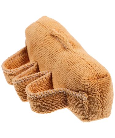 Healeved Palm Finger Splitter Patient Rehab Hand Cone Finger Cot Resting Hand Splint Palm Protector with Separators Finger Gloves Anti Ulcer Finger Cushion Elder Grasp Sponge Accessories Light Brown