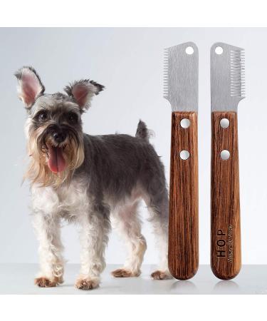 Premium Dog Trimmers with Wooden Handle Ideal for Dachshunds Terriers & Medium Breeds | Pet Care Tool for Undercoat Grooming - Buy Online on GoSupps.com