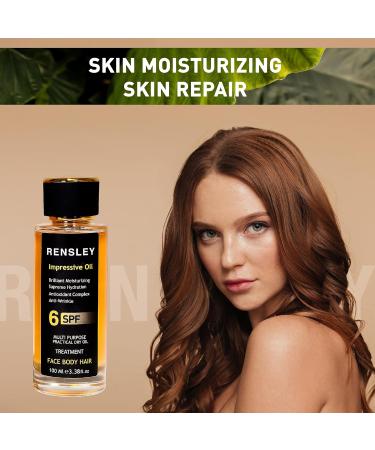 RENSLEY Skin Care Oil - Multi-Purpose Anti-Aging Moisturizer for Body Face & Hair - 3.38 oz | Best Anti-Wrinkle Cuticle & Stem Cell Care Oil - Buy Online on GoSupps.com