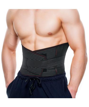 ORTONYX Back Brace for Men & Women - Lumbar Support Belt for Herniated Disc Sciatica & Scoliosis - Breathable Neoprene-Free Fabric - M/L (31.5"-39.4") - Pain Relief & Comfort - Buy Online on GoSupps.com