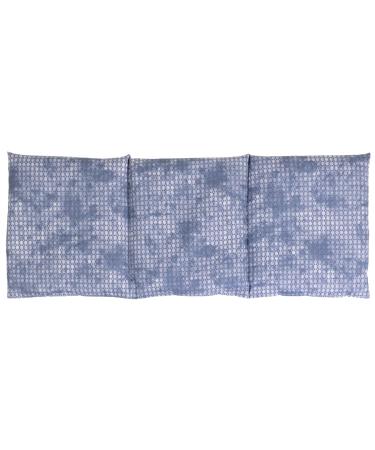 Spelt pillow 50x20cm large 3-chamber - used look grey-blue - grain pillow spelt grain - heat pad and cold pad (20x50 cm)