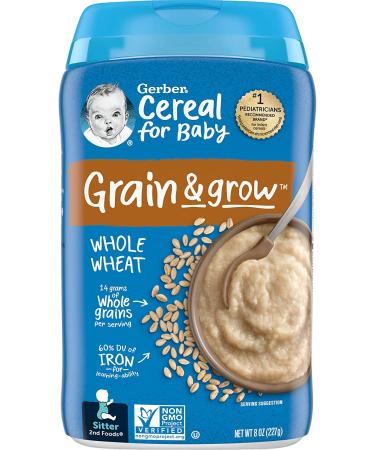 Gerber Whole Wheat Cereal 8 oz - Nutritious Baby Breakfast Option - Buy Online on GoSupps.com