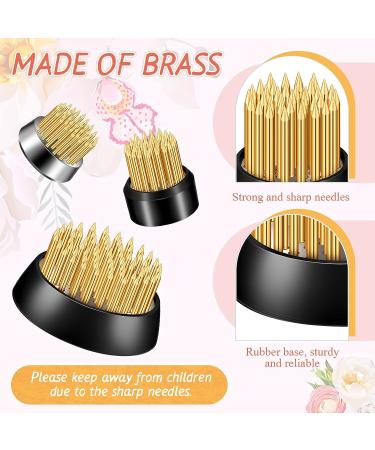 24 Piece Gold Flower Frogs for Floral Arrangements - Ikebana Decoration Supplies - Small Vase Flower Pin Holder - 0.91/1.02/1.34 Inch - Buy Online on GoSupps.com