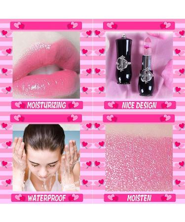 Magic Crystal Flower Jelly Lip Balm Set - 6Pcs | Long-Lasting Color Changing Lipsticks for Women | Nutritious Moisturizing Formula | pH Clear Temperature Lip Gloss | BLACK - Buy Online on GoSupps.com