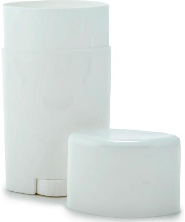 Vivaplex 10 White 2.5 oz Empty Deodorant Containers with Caps - Pack of 10 - Buy Online on GoSupps.com