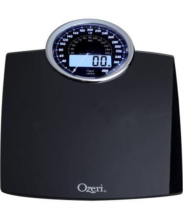 Ozeri Rev Digital Weight Scale with Electro-Mechanical Weight Dial and 50 Gram Sensor Technology - 0.1 lbs - 0.05 kg - black - Buy Online on GoSupps.com