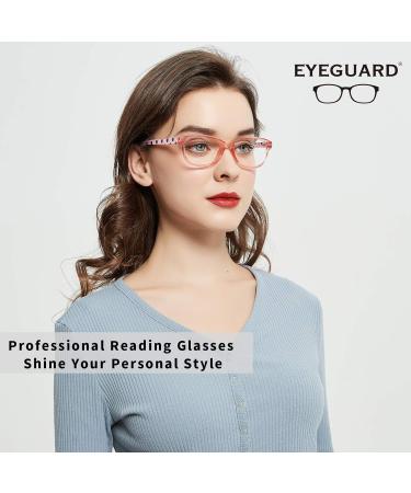 EYEGUARD Reading Glasses for Women - Spring Hinge Dot Pattern Non-Polarized 4 Pack Multicolor 2.5 Diopters | Stylish & Comfortable Eyewear - Buy Online on GoSupps.com
