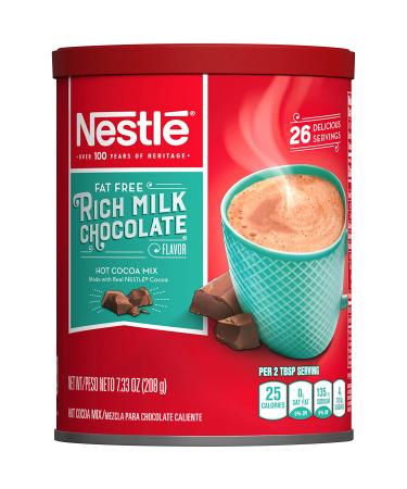 Nestle Hot Cocoa Mix Rich Milk Chocolate Flavor Fat Free 7.33 oz (208 g)