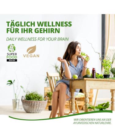 Brahmi Capsules 500mg - Vegan Memory & Concentration Supplement - Anti-Aging - 120 Pieces by Moriveda - 2 Months Stock - Buy Online on GoSupps.com