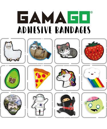 GAMAGO Ramen Bandages - Set of 18 Funny Self-Adhesive Sterile & Latex-Free Bandages for Kids & Kidults | Perfect Gift & First Aid Essential - Buy Online on GoSupps.com