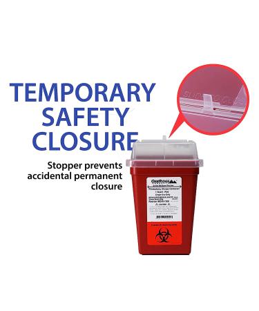 OakRidge Products 1 Quart Sharps & Biohazard Disposal Container - Buy Online on GoSupps.com