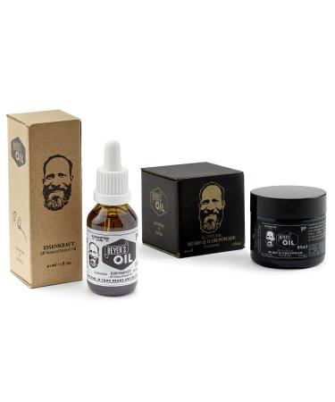 Beyer's Oil Bart l and Pomade Set - handmade in Bavaria - 100% naturally - with beeswax from the Chiemgau - maintains the skin makes the beard smooth