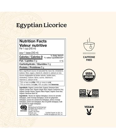 Yogi Tea - Egyptian Licorice Tea (6 Pack) - Herbal Tea with Licorice Root Cinnamon Cardamom and Clove - Caffeine Free Organic Tea - 96 Tea Bags - Buy Online on GoSupps.com