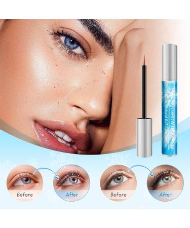 Lash & Eyebrow Growth Serum for Longer, Fuller, Stronger Eyelashes - 5ML (Blue) - Buy Online on GoSupps.com