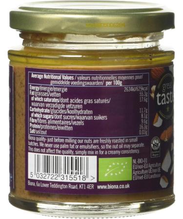 Biona Organic Coconut Almond Butter 170g - Buy Online on GoSupps.com