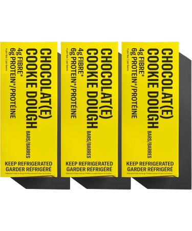 Mid-Day Squares Cookie Dough Bars 33g each 3 Packs (36 Squares) | Made with Real Chocolate 6g Plant Protein 4g Fiber Gluten Free Certified Vegan Cookie Dough 12 Count (Pack of 3)
