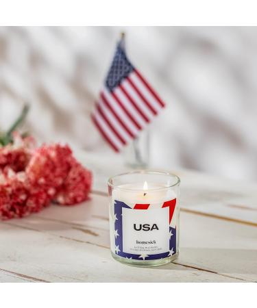 Buy Homesick Premium Scented Candle - USA Apple Nutmeg & Clove - 7.5 oz Aromatherapy Gift - 30-35 Hour Burn - Soy Blend Home Decor - Buy Online on GoSupps.com