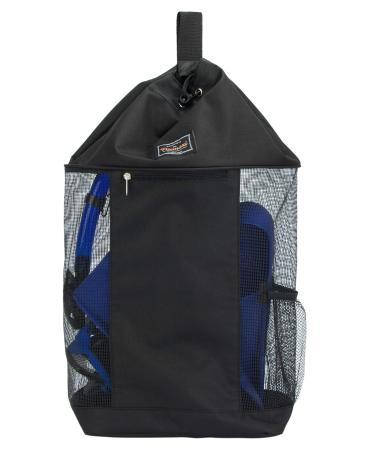 PACMAXI Mesh Scuba Diving Bag, Travel Dive Bag for Scuba or Snorkeling with 1 Zip Pocket and 1 Mesh Pocket, Can Holds Mask, Fins, Top Snorkel, Trek Fins.