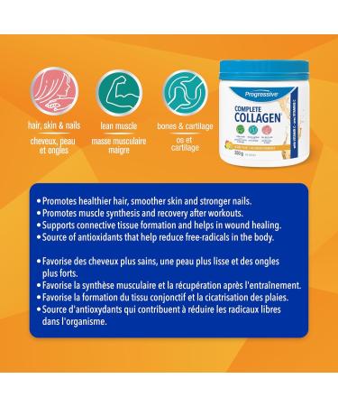 Complete Collagen Protein Powder Supplement - Citrus Twist Flavour 250 g | Non-GMO antiobiotic-free hormone-free Citrust Twist 250 g - Buy Online on GoSupps.com