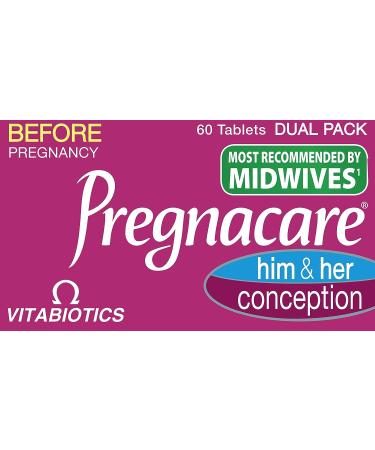 Pregnacare His & Her Conception - 2x30 Tablets by Vitabiotics - Buy Online on GoSupps.com