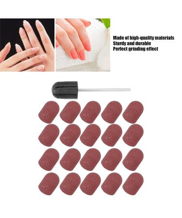 Premium Nail Art Grinding Cap - 10x15mm Brown Polishing Head for Manicure & Pedicure - International Shipping Available - Buy Online on GoSupps.com