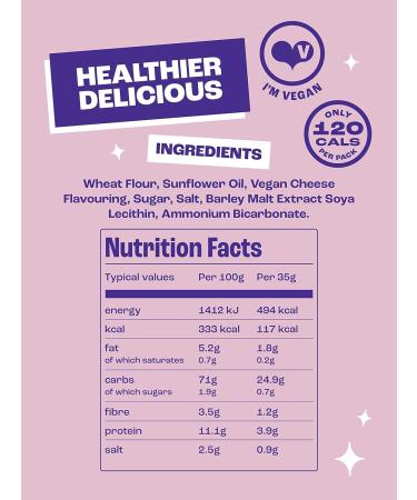  Olly's Olives Olly's Pretzel Thins Oh So Cheesy 35g (10 Pack) Handy Snack Pouches Healthy Vegan Herbal Snacks for Soaking Low Calorie Snacks Low Fat Fiber Source Preservative Free - Buy Online on GoSupps.com