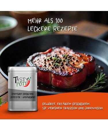 TASTY POTT Tasty Pott Banasura Hochland Pepper 250g | Pepper | Seasoning & Cooking | Exclusive Pepper Variety | Upland Culture | Fruity Note & Peppery Chilli | Gourmet Spice Refill | Refill Refill - Buy Online on GoSupps.com